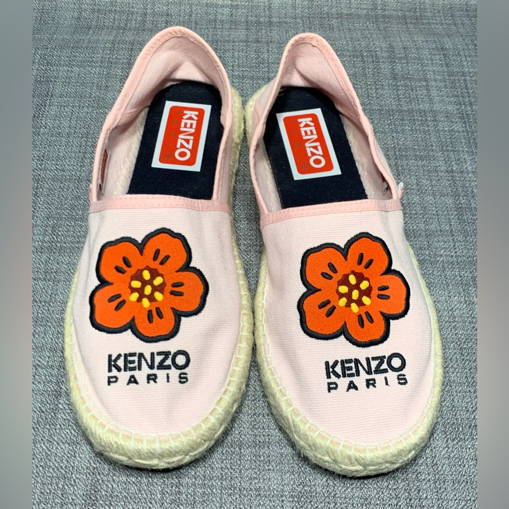 Kenzo Boke Flower Espadrille Flats Rose Clair Size US 5.5 - Picture 3 of 7